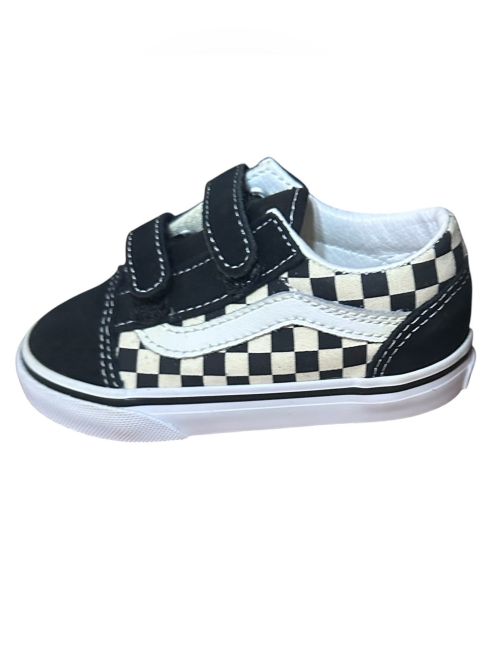 Vans Old Skool V Primary Check Blk/White
VN0A38JNPOS Toddler Low-Top Skate Shoe